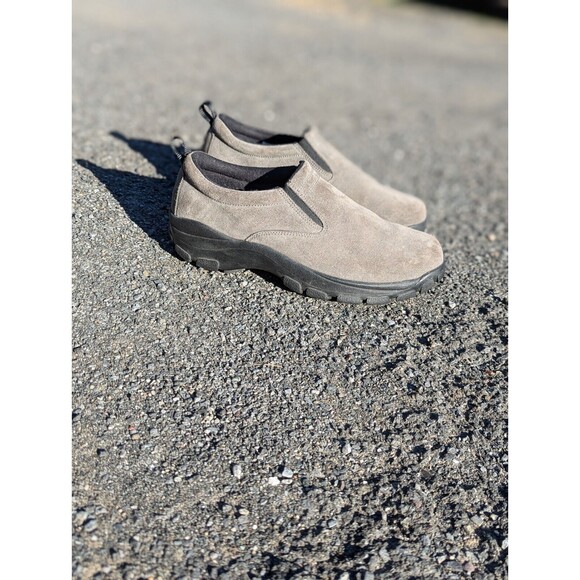 MRC Men's Size 8 Grey & Black Parker Suede Slip On Shoes - Picture 6 of 8